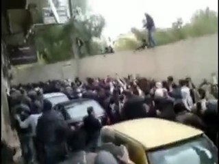 فري برس   موكب الشهيد  أسامة شعبان دمشق  المزة 16 2 2012