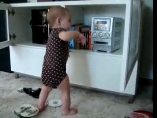 Baby dancing to Britney Spears