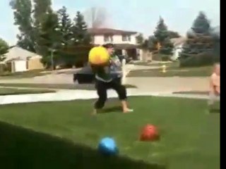 Little girl gets knoked out by mom