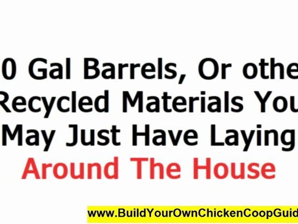 "chicken coops building plans":How To Build A Chicken Coop On A Budget