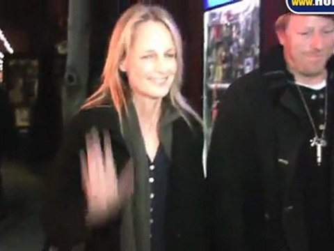 Helen Hunt Exits Coronet Theater With Date