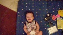 Adam laughing loudly