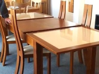 Table contemporain allonge papillon