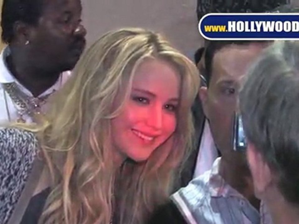 Jennifer Lawrence Greets Fans at Jimmy Kimmel