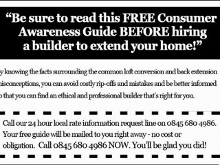 Loft Conversion Company Needed in Brentford 0845 519 7391