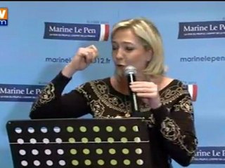 M. le Pen s’attaque à Sarkozy, "le président du Fouquet's"