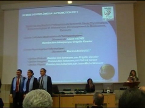 Remise des diplômes option Gphy Promo 2011