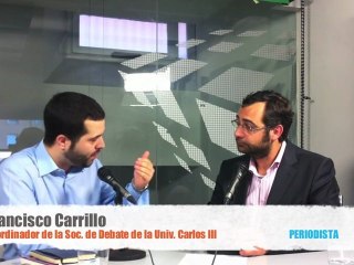 Periodista Digital entrevista a Francisco Carrillo,  III Liga de Debate (Univ. Carlos III)
