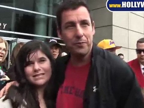 Adam Sandler Spotted at Staples Center