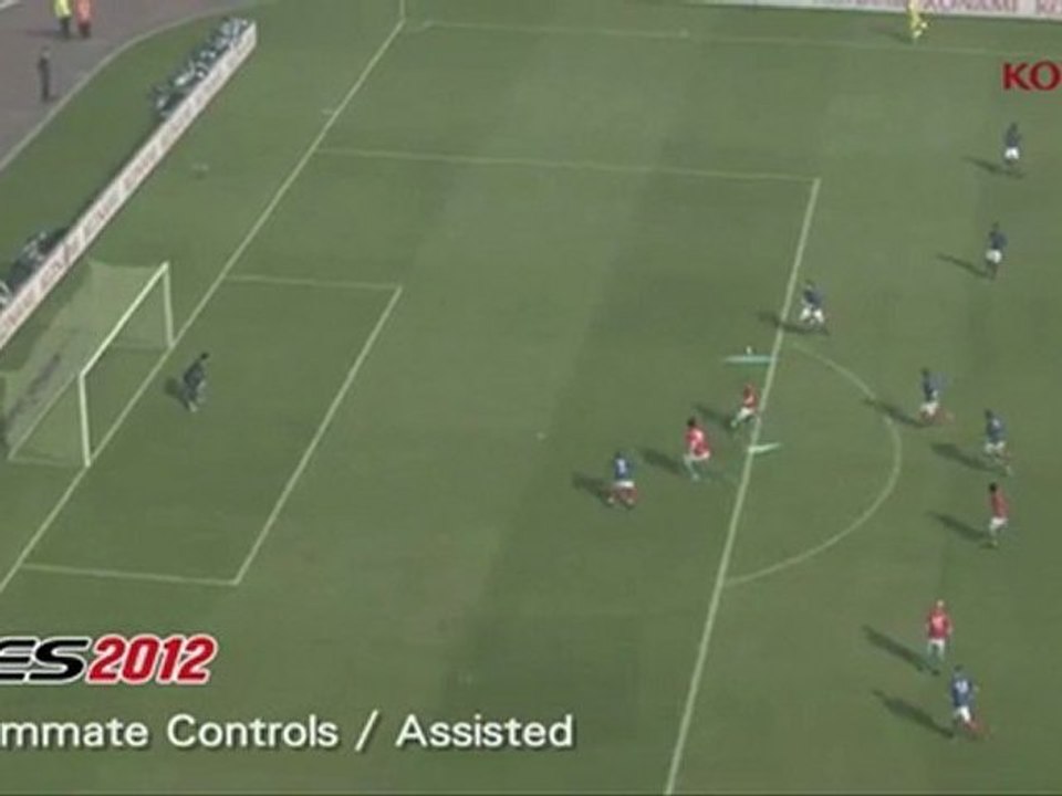PES 2012 Gameplay Video 07 - Teammate Controls _ Assisted
