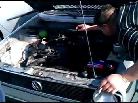 Golf 1.5L GL - Second démarrage en cours de réglage