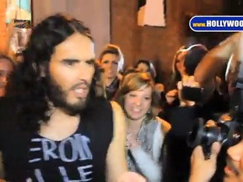 Russell Brand leaving the Elephant Theater