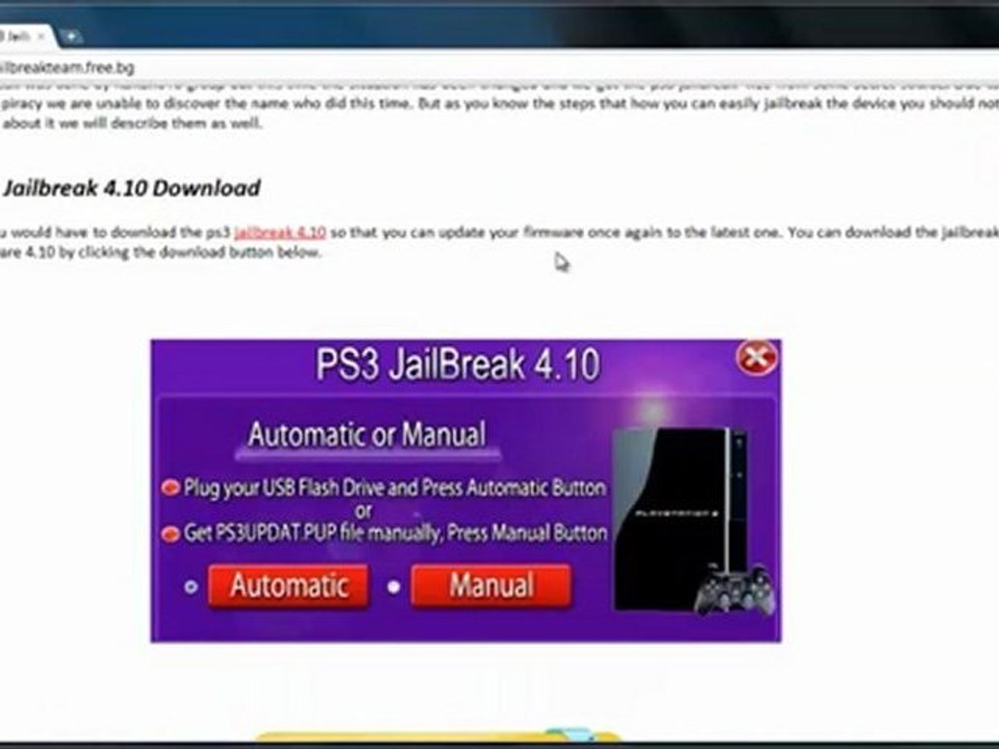 PS3 jailbreak 4.10 firmware + Download Link - video Dailymotion