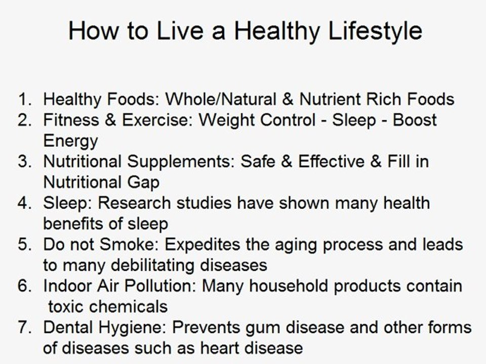 Step-by-step Guide on How to Live a Healthy Lifestyle and Recommendations on How to Live a Long and Healthier Life