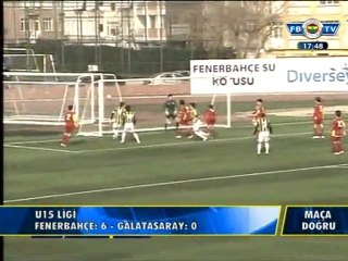 18 Şubat 2012 U15 Ligi Fenerbahçe 6-0 Galatasaray Özet
