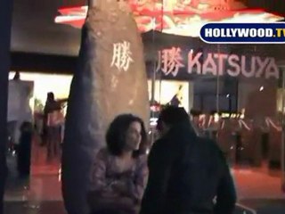 EXCLUSIVE: Scott Wolf & Neve Campbell At Katsuya.