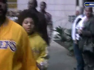 Ice Cube Departs Staples Center