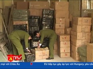 Bắt xe vận chuyển hàng lậu tại Thanh Trì.flv