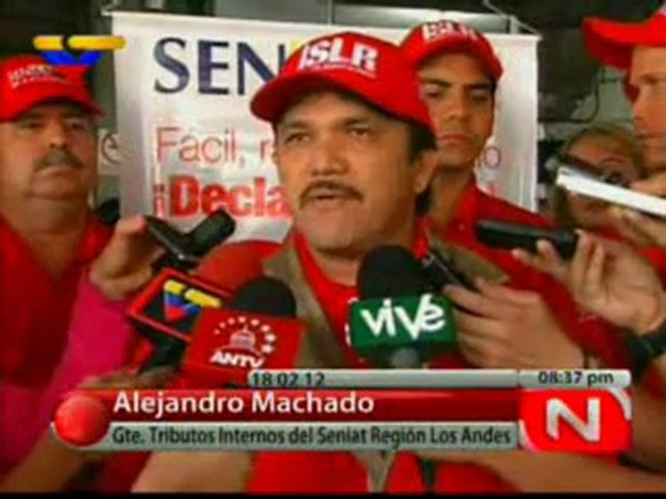 (VIDEO) Seniat estima recaudar Bs 42 millardos por ISLR  18.02.2012