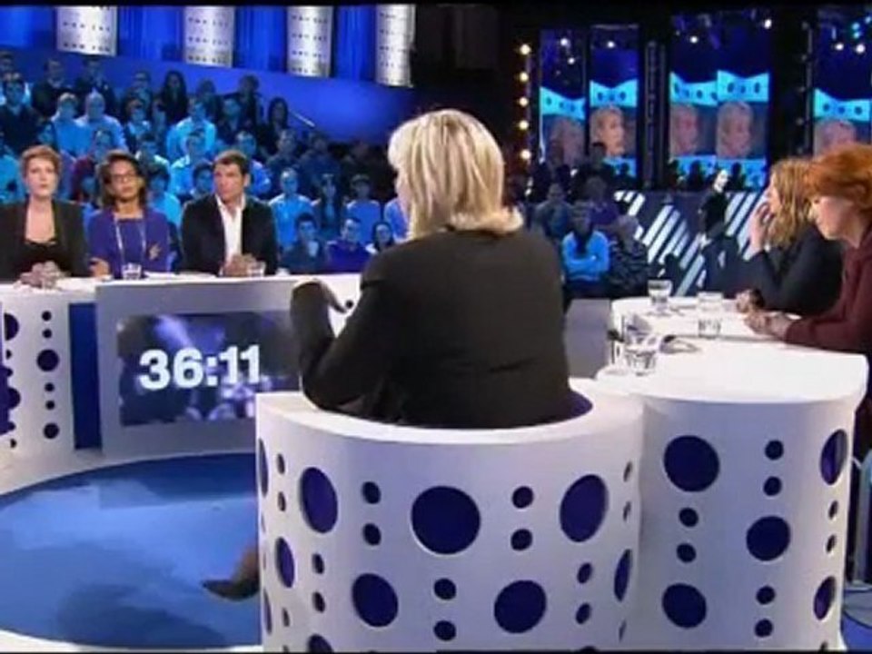 ONPC - Face à face Polony- Pulvar - Marine Le Pen (1ère Partie)