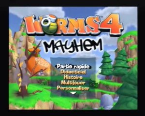 Worms 4 Mayhem Videotest part 1/2