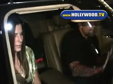 Sandra Bullock Leaves Mr Chows With Jesse James