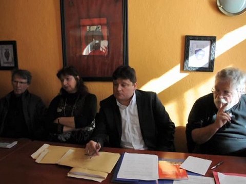 HERAULT - 2012 - VIDEO CONFERENCE DE PRESSE du FRONT DE GAUCHE - SEBASTIEN ANDRAL VALERIE SERS