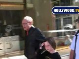 Larry King and Son in Beverly Hills