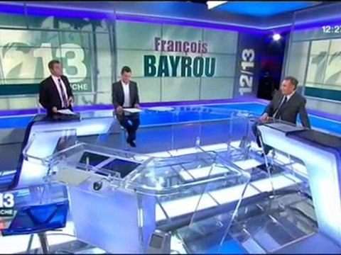 François Bayrou, invité du 12/13 de France3 - 190212