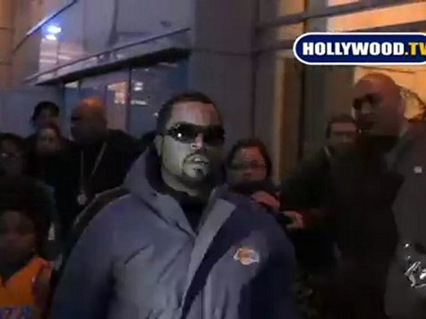 Celebrities Arrive at The Staples Center on Christmas Day.
