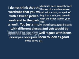 Different Types of Ladies Tweed Jackets