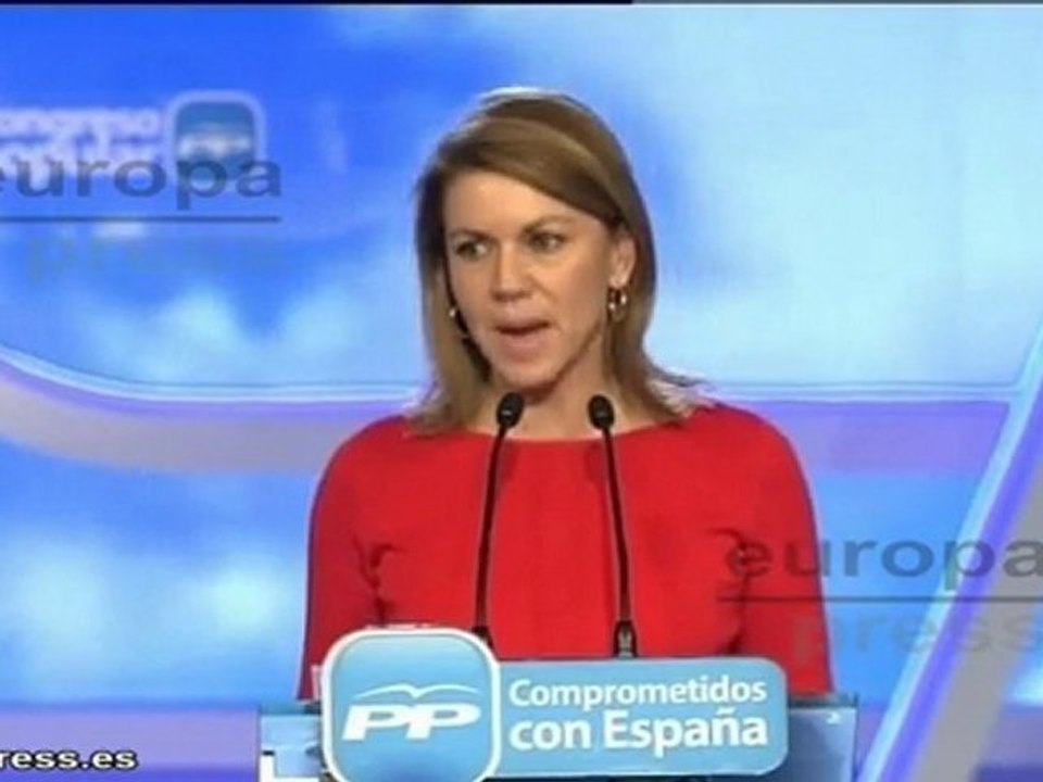 Cospedal:"Estamos orgullosos de nuestro líder"