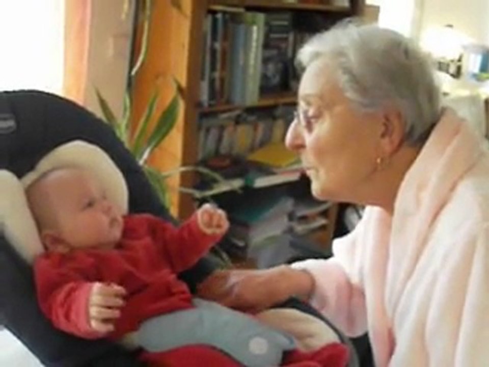 Baptiste et son arrière grand-mère