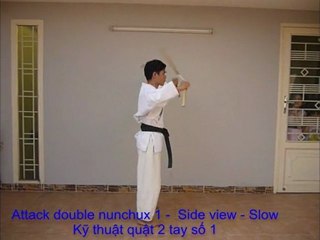 Kỹ thuật quật 2 côn nhị khúc số 1