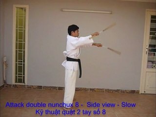 Kỹ thuật quật 2 côn nhị khúc số 8