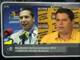 (VIDEO) Opositores de Municipio Sucre a la MUD: Tenemos las actas resguardadas que dan el triunfo a William Ojeda 18.02.2012