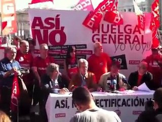 Rueda de prensa UGT 11:30, Banco de España, Madrid - Huelga General 29S