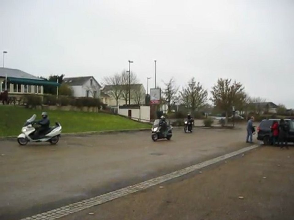 Arrivée à Saumur - Balade des 2 Sévres - 18 Fév 2012