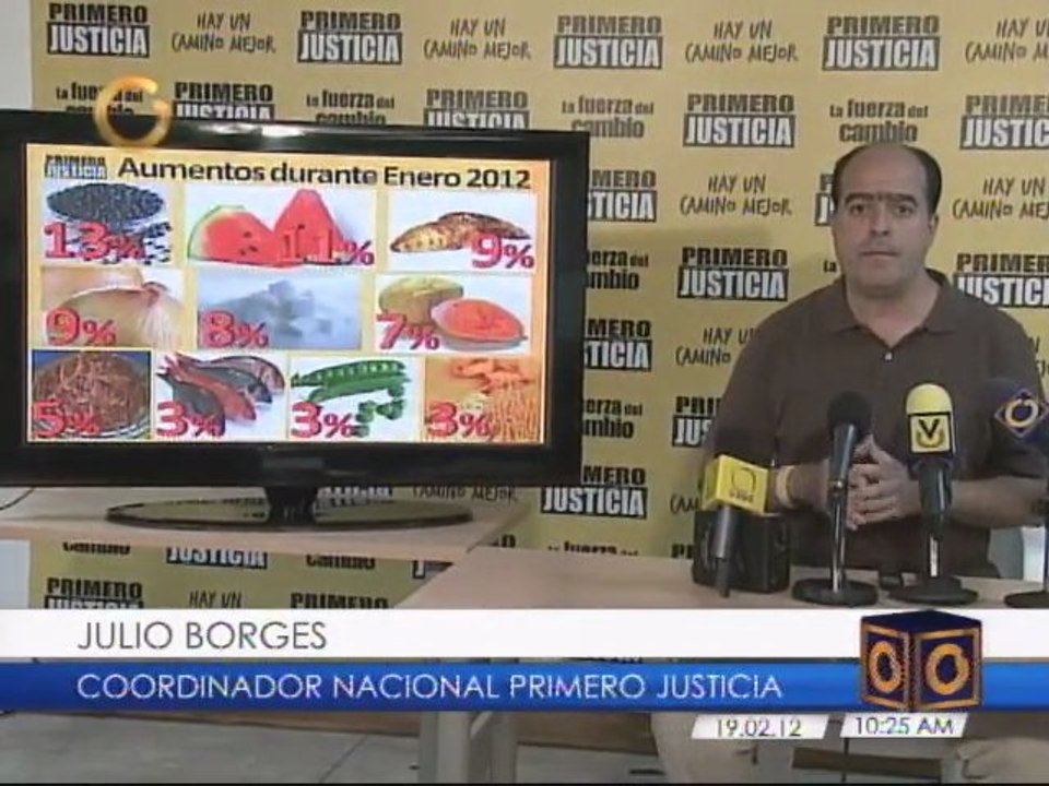 Julio Borges advierte encarecimiento de alimentos