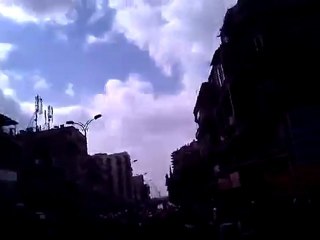 فري برس   لحظة التقاء المزة شيخ سعد مع المزة بساتين 18 2 2012