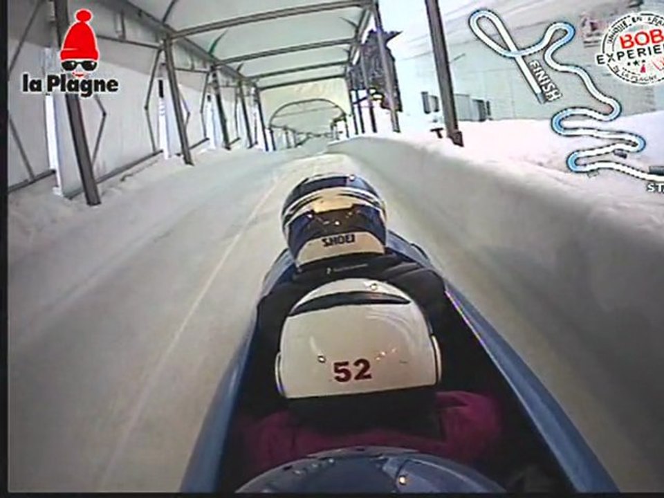 descente en bobsleigh a la plagne 2012