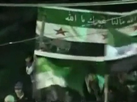 فري برس ريف دمشق دوما من عزاء الشهداء وأغنية ياالله 18 2 2012