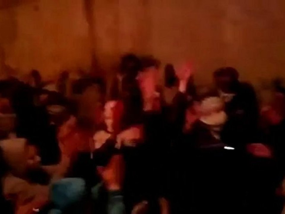 فري برس   دمشق كفرسوسة مظاهرة مسائية نصرة للمزة جامع النذير 18 2 2012