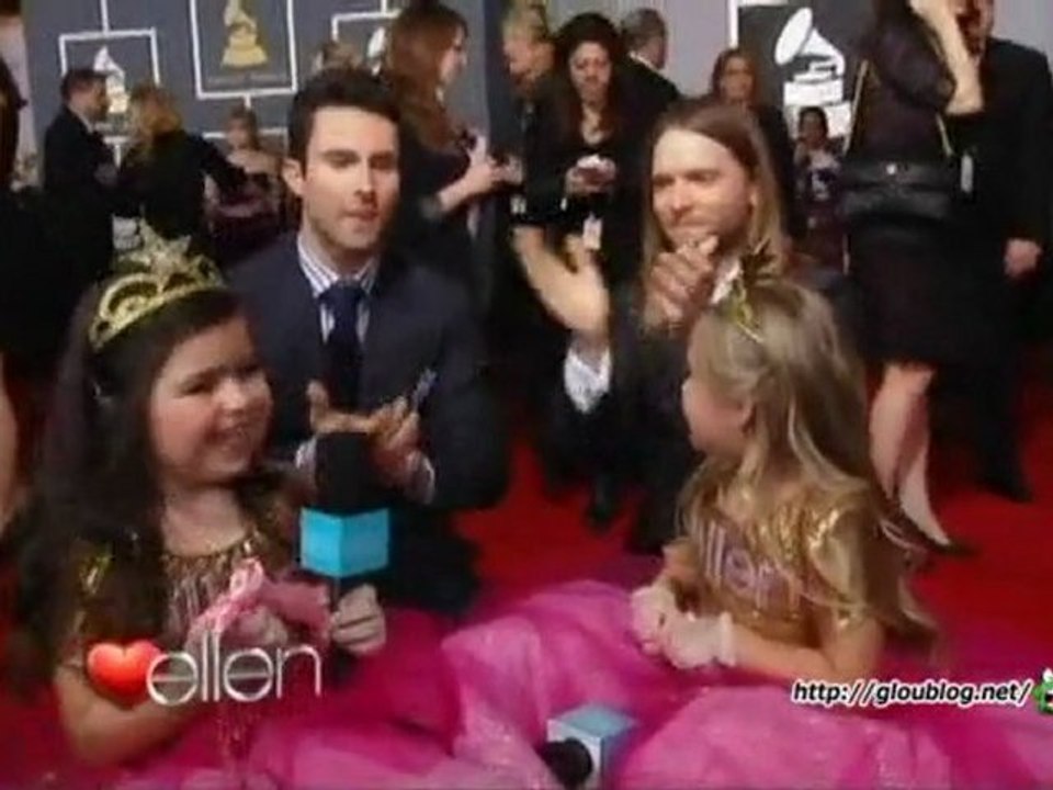 Sophia Grace And Rosie At The Grammys Feb 14 2012