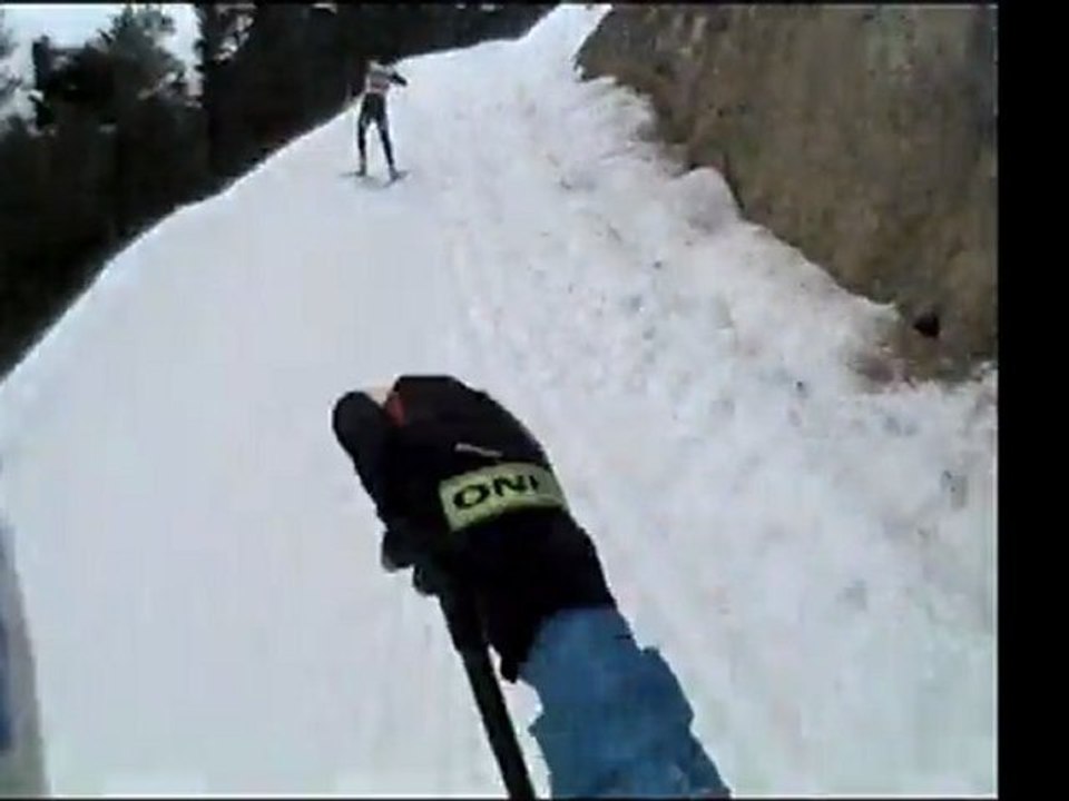 Trace du Monolithe 2012 : Franck Piccard envoie du bois