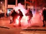 Protesters and police clash in Athens