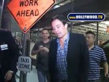 Jimmy Fallon Leaves Roosevelt Hotel In Hollywood