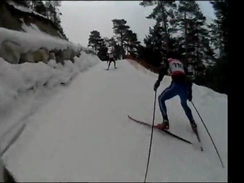 Trace du Monolithe 2012 : 2ème tour, fin de la bosse et descente