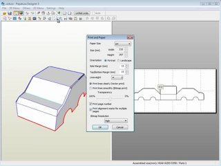 carrosserie imprimer avec pepakura