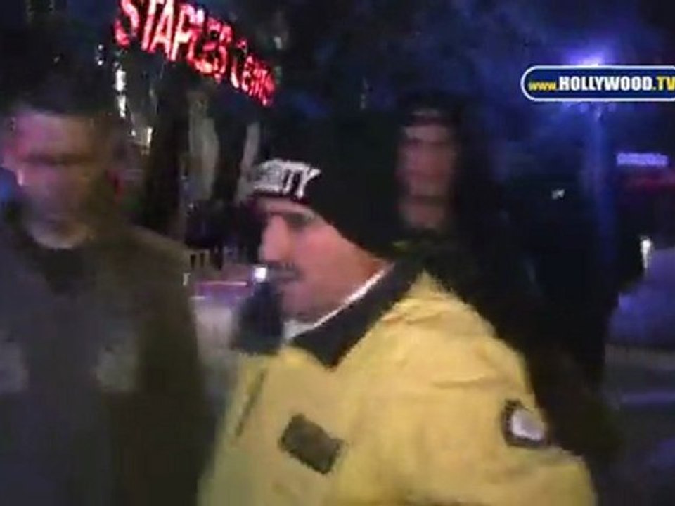 Slash Takes In the Roger Waters Concert at Staples Center